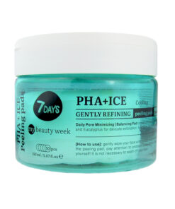 7DAYS MY BEAUTY WEEK Atvēsinoši atjaunojošie pīlinga diski sejai PHA+ICE, 50 gab., 150 ml