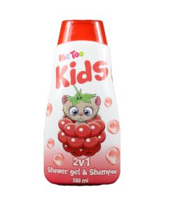 ME TOO 2in1 Dušas želeja un šampūns bērniem Raspberry Kitten, 500 ml