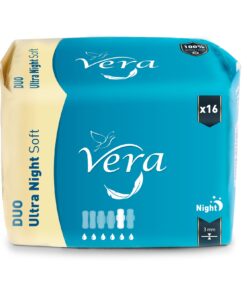 VERA Sieviešu higiēniskās paketes Duo Ultra Night Soft, 16 gab.