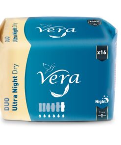 VERA Sieviešu higiēniskās paketes Duo Ultra Night Dry, 16 gab.