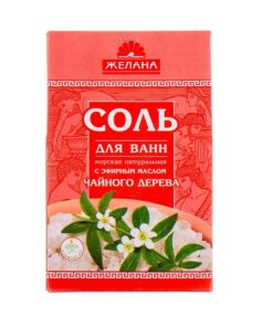 ŽELANA Vannas sāls ar ēterisko eļļu Tējas koks, 500 g