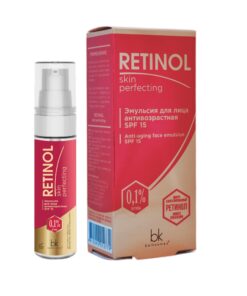 BELKOSMEX Retinol Skin Perfecting Pretnovecošanās sejas emulsija SPF15, 30 g