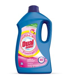 DUAL POWER Šķidrais veļas mazgāšanas līdzeklis Flamingo, 2 l