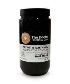 THE DOCTOR HEALTH & CARE Dermatoloģiskā matu maska Bērza darva ar ihtiolu + Sebo-stop komplekss, 946 ml