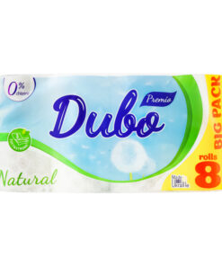 DIVO Premio Tualetes papīrs, 3 kārtas, 8 ruļļi, balts