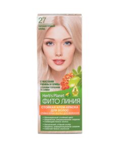 HERB’S PLANET Fito Līnija Noturīga matu krēmkrāsa Nr. 27 Perlamutra blonds, 2 x 25/25/10 ml