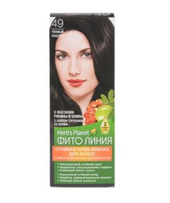 HERB’S PLANET Fito Līnija Noturīga matu krēmkrāsa Nr. 49 Tumšais kastanis, 2 x 25/25/10 ml