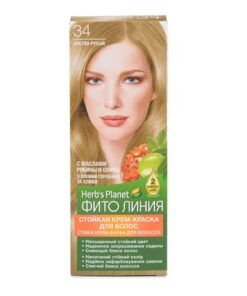 HERB’S PLANET Fito Līnija Noturīga matu krēmkrāsa Nr. 34 Gaiši brūns, 2 x 25/25/10 ml