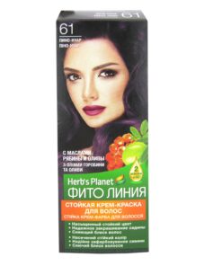 HERB’S PLANET Fito Līnija Noturīga matu krēmkrāsa Nr. 61 Pinot Noir, 2 x 25/25/10 ml