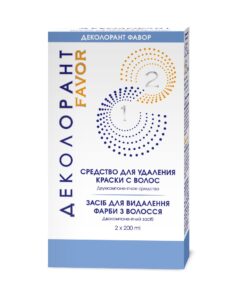 FAVOR Matu krāsas noņemšanas līdzeklis (2 x 200 ml)