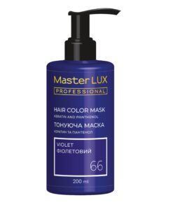 MASTER LUX Professional Tonējošā matu maska, tonis 66 Violets, 200 ml