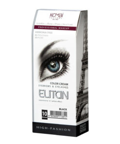 ELITAN Krēmkrāsa uzacīm un skropstām Nr.10, Melna,  50 ml