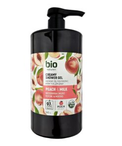 BIO NATURELL Kreminė dušo želė Persikai ir pienas, 946 ml