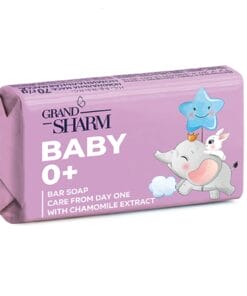 GRAND ŠARM Tualetes ziepes bernīem ar kumelītes ekstraktu Rūpes no pirmās dienas, 5x70 g