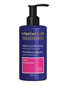 MASTER LUX Professional Tonējošā matu maska, tonis 56 Rozā, 200 ml