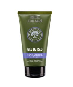 COSMEPLANT Vīriešu skūšanas želeja ar organiskās lavandas ekstraktu jutīgai ādai, 150 ml