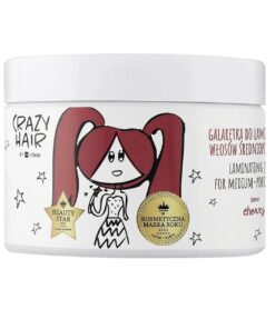 HISKIN Crazy Hair Matu laminēšanas želeja vidēji porainiem matiem ar ķiršu aromātu, 300 ml