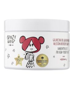 HISKIN Crazy Hair Matu laminēšanas želeja ļoti porainiem matiem ar aveņu aromātu, 300 ml