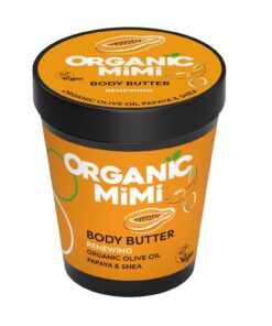 ORGANIC MIMI Баттер для тела Renewing Olive & Papaya, 200 мл