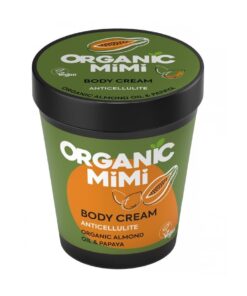 ORGANIC MIMI Ķermeņa krēms Anticellulite Almond & Papaya, 200 ml