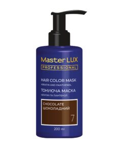 MASTER LUX Professional Tonējošā matu maska, tonis 7 Šokolādes, 200 ml