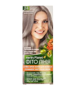 HERB’S PLANET Fito Līnija Noturīga matu krēmkrāsa Nr. 24 Sudraba blonds, 2 x 25/25/10 ml