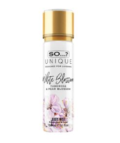 SO…? UNIQUE White Blossom Парфюмерный спрей для тела Тубероза и цветущая груша, 150 мл