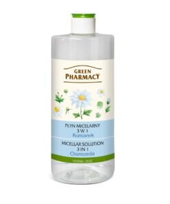 GREEN PHARMACY Micelārais šķīdums 3 in 1 Kumelīte un Hialuronskābe, 500 ml