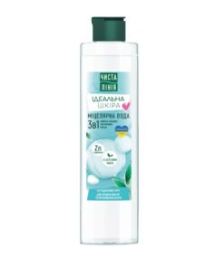 ČISTAJA ĻIŅIJA Ideāla āda Micelārais ūdens 3 in 1 kombinētai un problemātiskai ādai, 390 ml