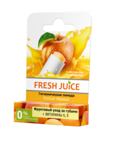 FRESH JUICE Higiēniskā lūpu krāsa Apricot, 3,6 g (individuālajā iepakojumā)