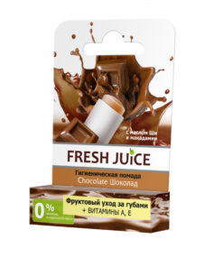 Fresh Juice Higiēniskā lūpu krāsa Chocolate, 3,6g individuālajā iepakojumā