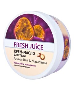 FRESH JUICE Krēms-sviests ķermenim Passion Fruit & Macadamia, 225 ml