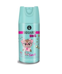 4 SQUARE Kids Sweet Ķermeņa sprejs - dezodorants, 150 ml