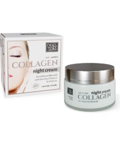 DEAD SEA COLLECTION Collagen Pretgrumbu nakts sejas krēms ar kolagēnu un Nāves jūras minerāliem, 50 ml