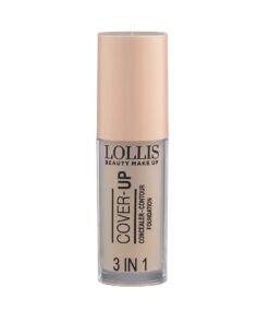 LOLLIS Cover-up 3in1 Konsīleris - kontūrēšanas līdzeklis - tonālais krēms, tonis 02, 5.5 ml