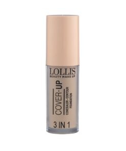 LOLLIS Cover-up 3in1 Konsīleris - kontūrēšanas līdzeklis - tonālais krēms, tonis 06, 5.5 ml