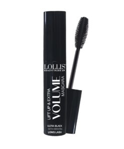 LOLLIS Lift Up & Extra Volume Skropstu tuša ar keratīnu, Ultra Black, 7 ml