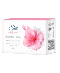 SHIK DELUXE Tualetes krēmziepes ar biopiedevām Zaļā tēja un lotoss, 100 g