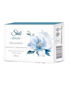 SHIK DELUXE Tualetes krēmziepes ar biopiedevām Zīda proteini, 100 g