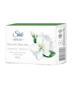 SHIK DELUXE Tualetes krēmziepes ar biopiedevām Olīveļļa un alveja, 100 g