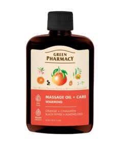 GREEN PHARMACY Разогревающее массажное масло, 200 мл