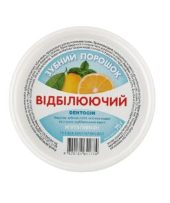 DENTOGIN Zobu Pulveris Balinošs Piparmētra + Citrons, 75 g