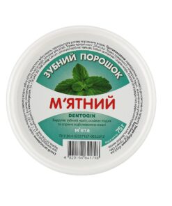 DENTOGIN Zobu pulveris Piparmētras, 75 g