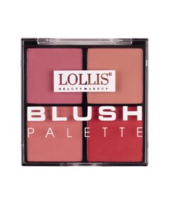 LOLLIS Blush Palette Vaigu sārtuma palete, 4 krāsas, 02, 28 g