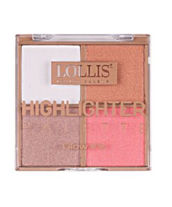 LOLLIS Izgaismotāju palete, 4 krāsas, 01, 28 g