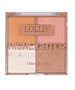 LOLLIS Izgaismotāju palete, 4 krāsas, 02, 28 g