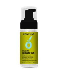 VIVA OLIVA Attīrošas hialuronskābes sejas mazgāšanas putas sausai ādai, 150 ml