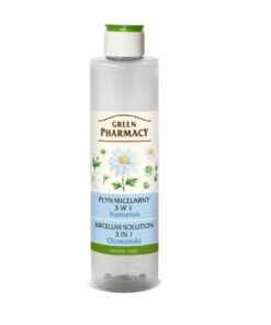 GREEN PHARMACY Micelārais šķīdums 3 in 1 Kumelīte un Hialuronskābe, 250 ml