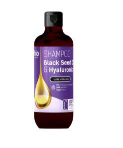 BIO NATURELL Black Seed Oil & Hyaluronic Acid Šampūns visiem matu tipiem, 355 ml