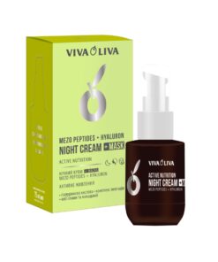VIVA OLIVA Mezo Peptides + Hyaluron naktinis kremas + kaukė, 75 ml